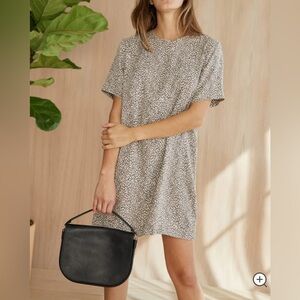 Jenni Kayne Black and White Patterned Dress